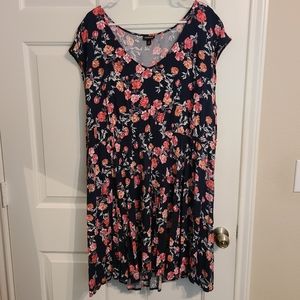 Torrid Floral Navy Dress